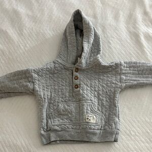 Carter's Quilted Gray Hoodie with Buttons